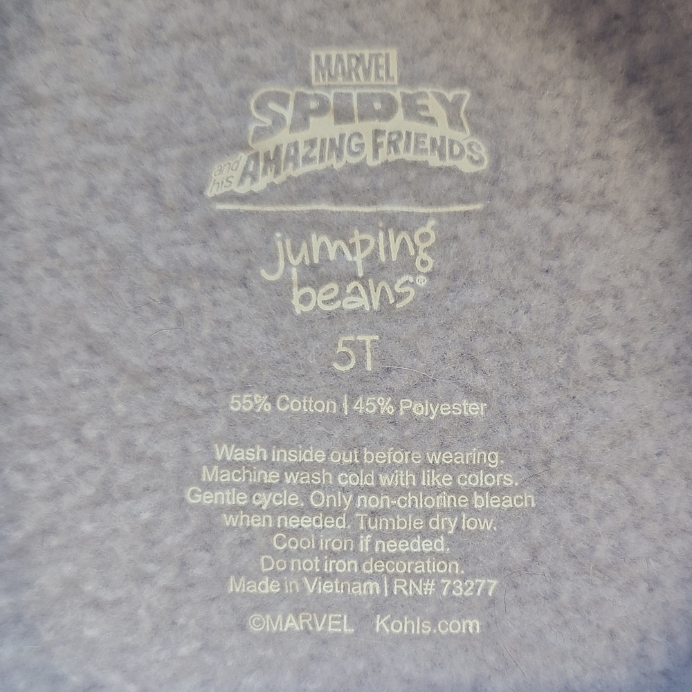 Marvel Spider-Gwen Girls Sweatshirt 5T Light Purple Jumping Beans Spidey - Picture 4 of 6